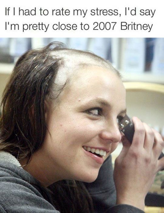 britney-spears stress-level 2007 shave head