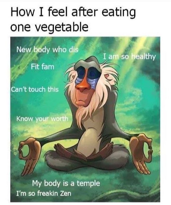 healthy eating meme