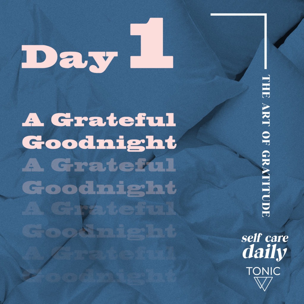 nighttime gratitude challenge self care daily