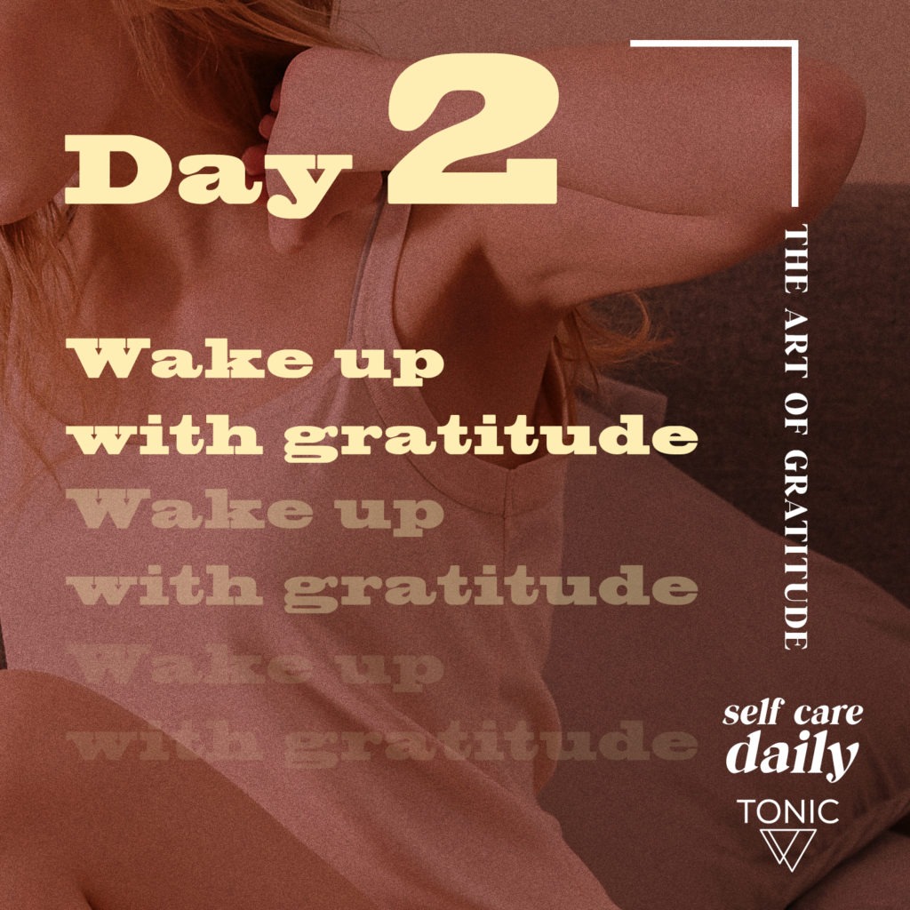 wake up with gratitude